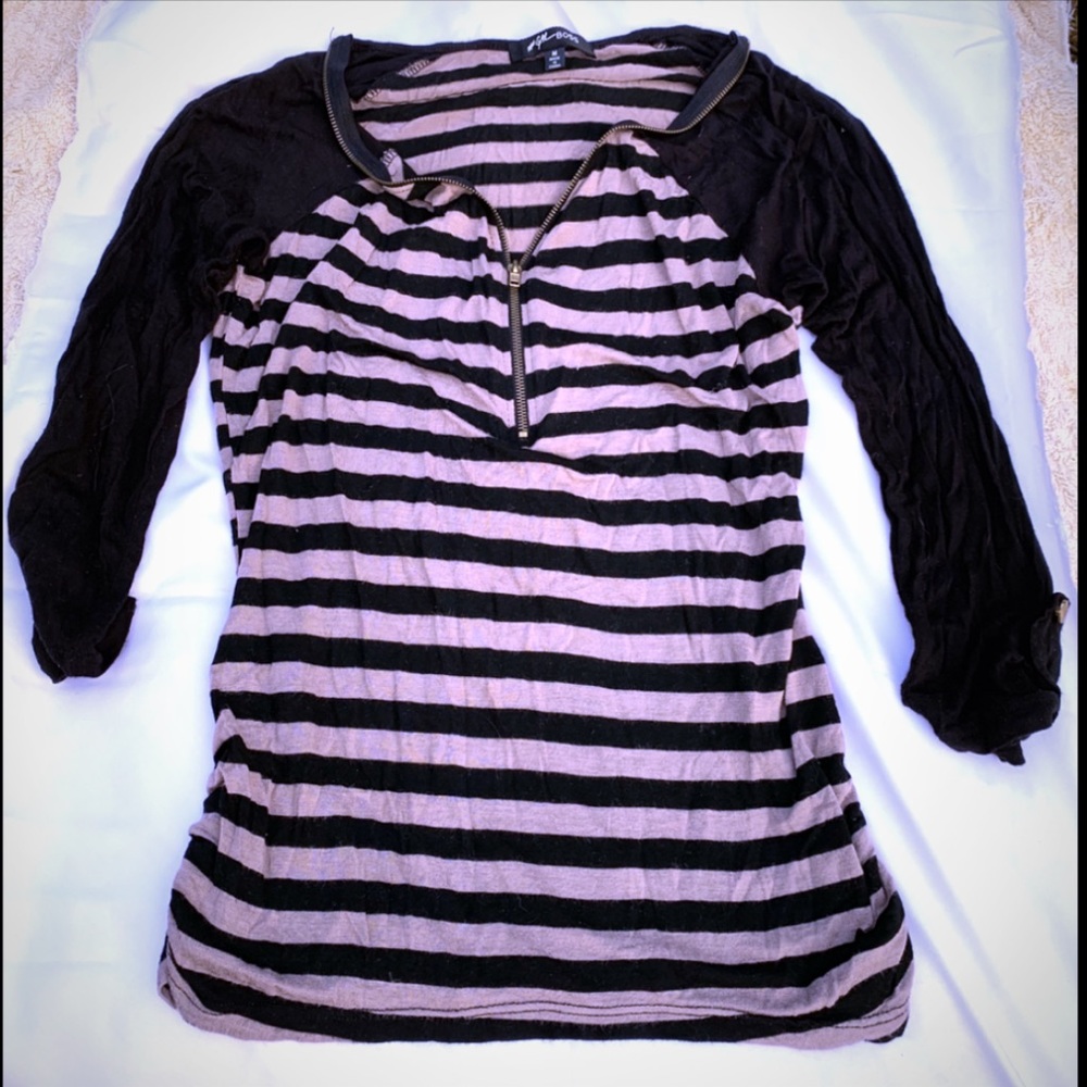 Shirt with zipper